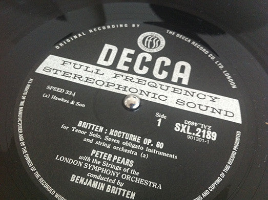 Nocturne - Four Sea Interludes - Passacaglia (Peter Grimes)