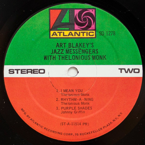 Art Blakey's Jazz Messengers With Thelonious Monk