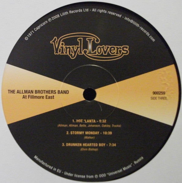 The Allman Brothers Band At Fillmore East