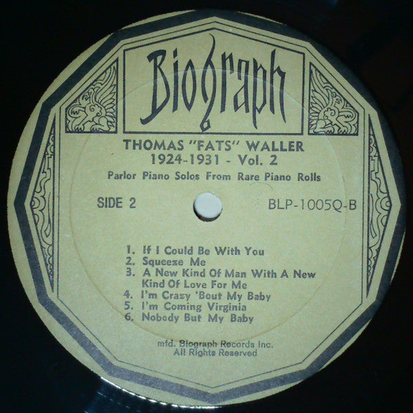 1924-1931 Parlor Piano Solos From Rare Piano Rolls Vol. 2