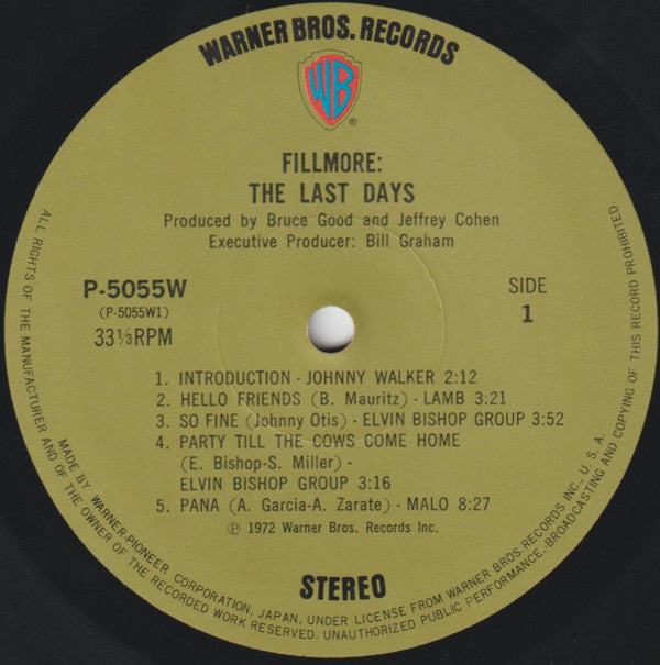 Fillmore - The Last Days