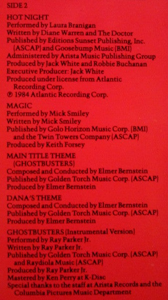 Ghostbusters (Original Soundtrack)