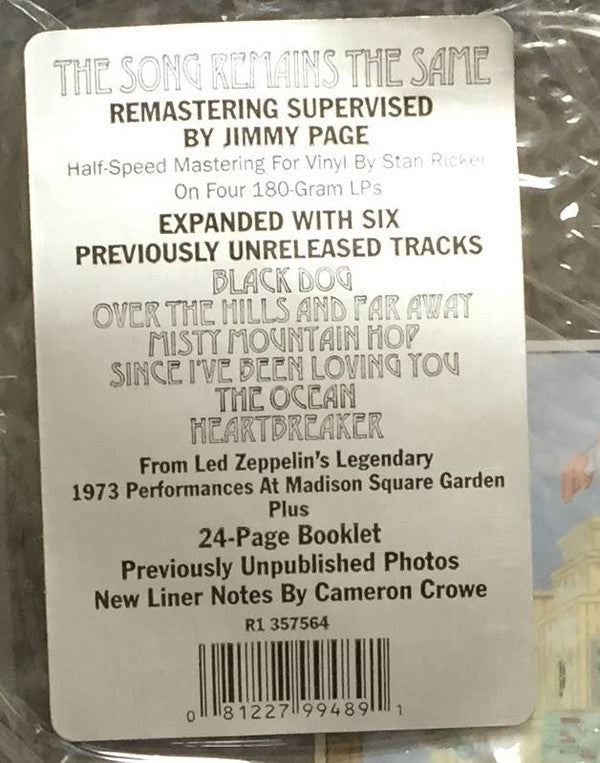 The Soundtrack From The Film The Song Remains The Same