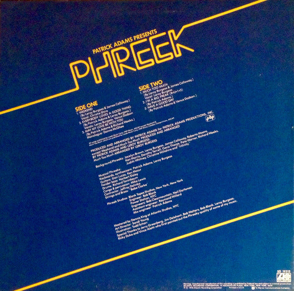 Patrick Adams Presents Phreek