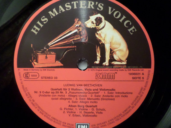 Die Mittleren Streichquartette Nr. 7 - 9 Op. 59 "Rasumovsky" • Nr. 10 Op. 74 "Harfe" • Nr. 11 Op. 95