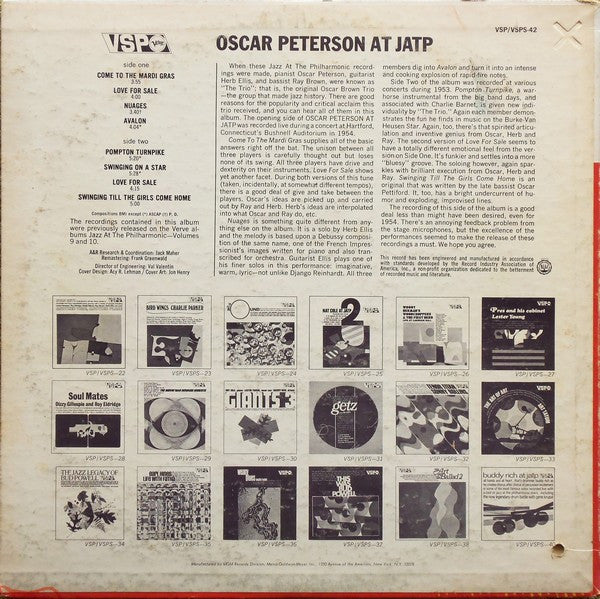 Oscar Peterson At JATP