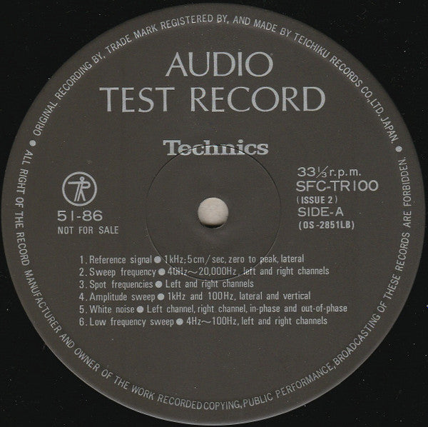 Audio Test Record