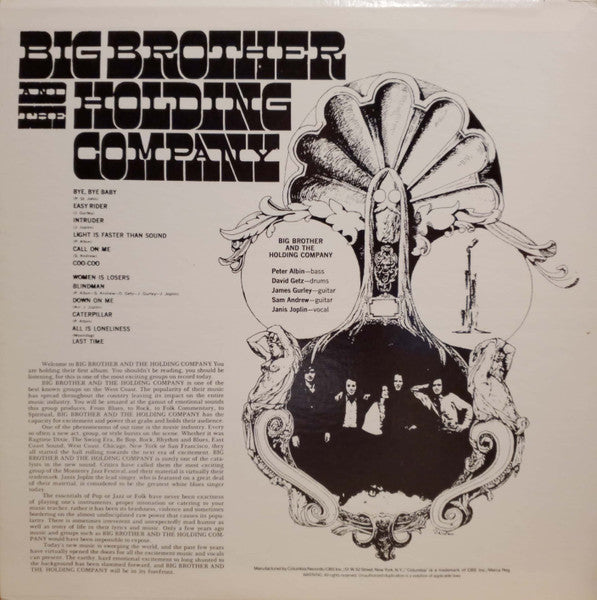 Big Brother And The Holding Company Featuring Janis Joplin