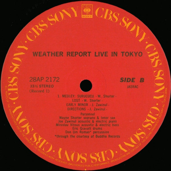 Weather Report Live In Tokyo