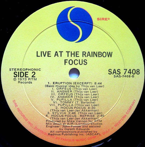 Live At The Rainbow