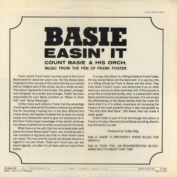 Easin' It (Music From The Pen Of Frank Foster)