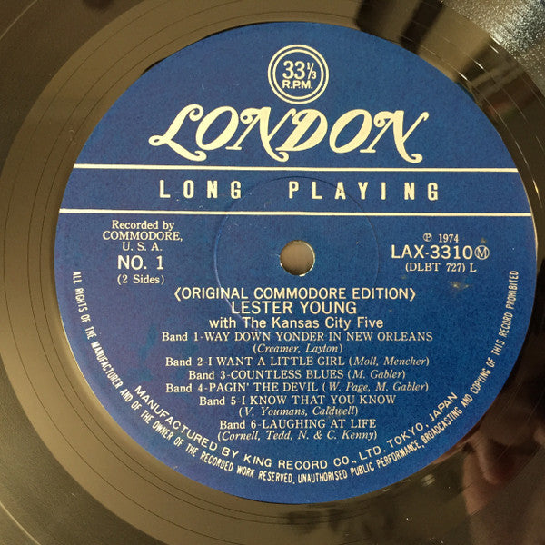 Lester Young With The Kansas City Five