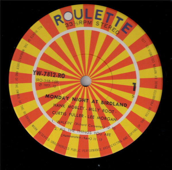 Monday Night At Birdland