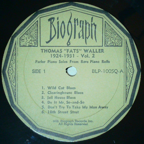 1924-1931 Parlor Piano Solos From Rare Piano Rolls Vol. 2