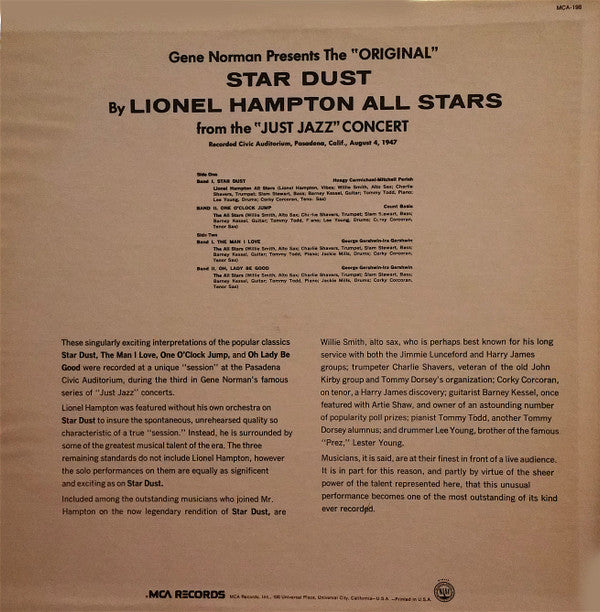 The "Original" Star Dust