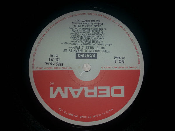 The Cheerful Insanity Of Giles, Giles And Fripp