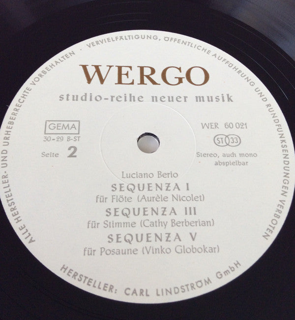 Circles · Sequenza I, III, V