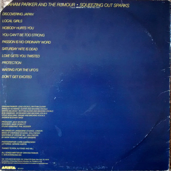 Squeezing Out Sparks