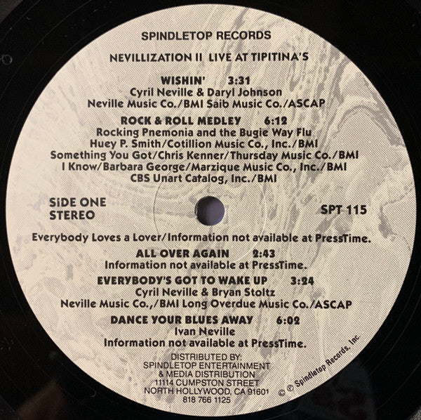 Nevillization II: Live At Tipitina's