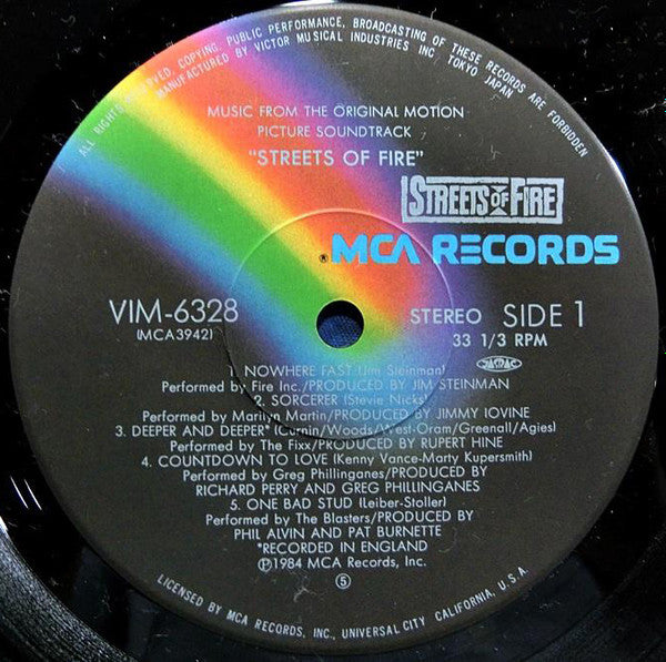 Streets Of Fire - A Rock Fantasy (Music From The Original Motion Picture Soundtrack)