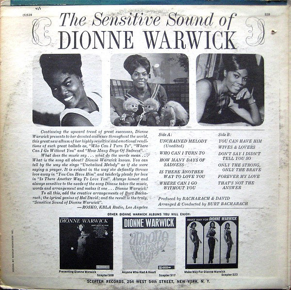 The Sensitive Sound Of Dionne Warwick