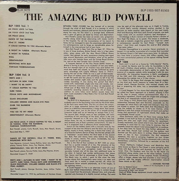 The Amazing Bud Powell, Volume 1