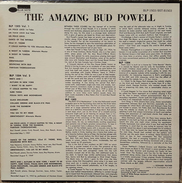 The Amazing Bud Powell, Volume 1