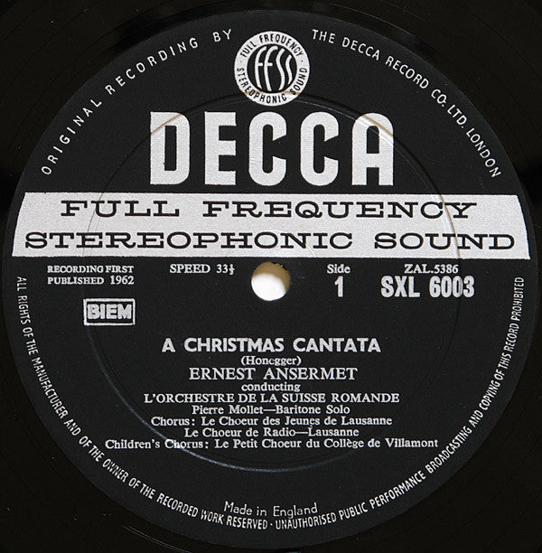 Christmas Cantata / Symphony For Strings