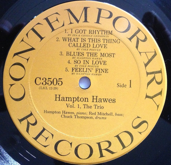 Hampton Hawes Trio, Vol. 1