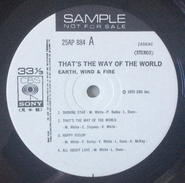 Release: That's The Way Of The World-Vinyl-Japan-1978-25AP 884-8212300