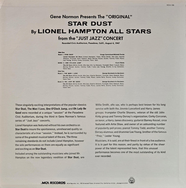 The "Original" Star Dust