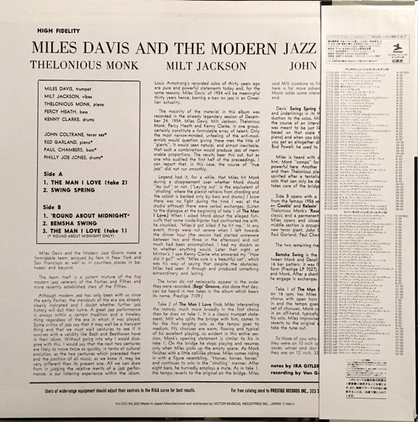 Miles Davis And The Modern Jazz Giants