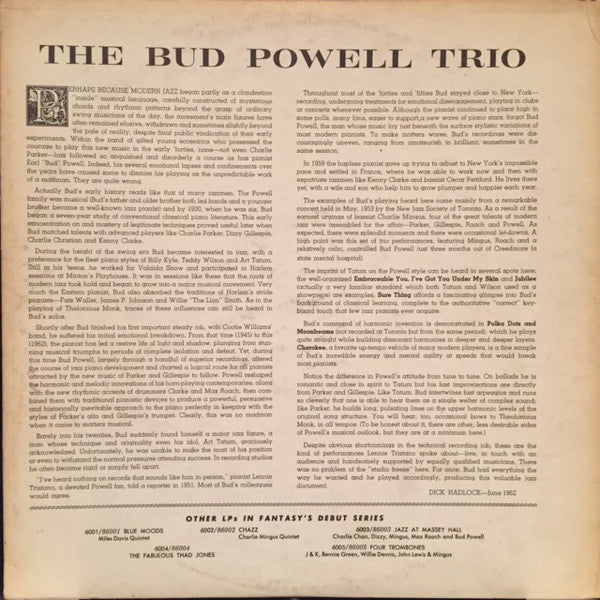 The Bud Powell Trio