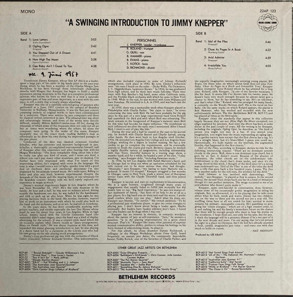 A Swinging Introduction To Jimmy Knepper