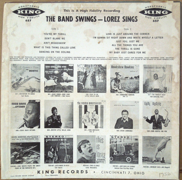 The Band Swings - Lorez Sings