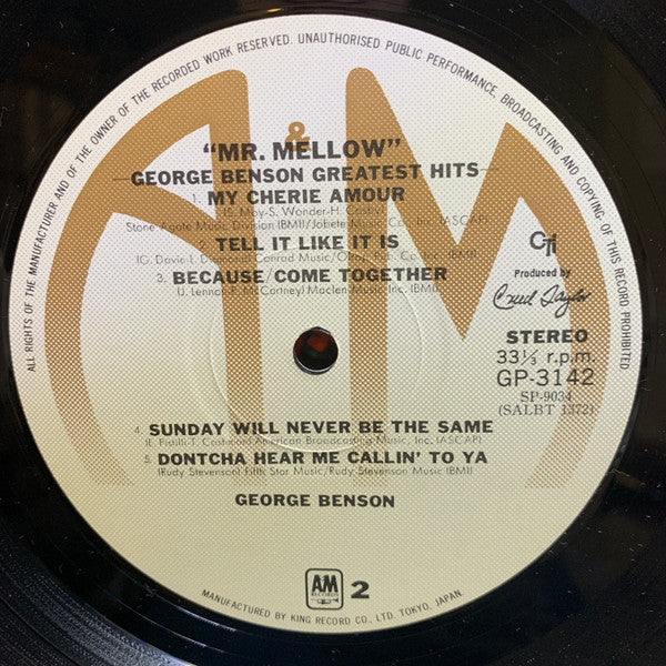 Mr. Mellow George Benson Greatest Hits