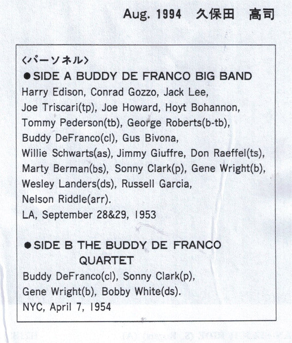 Odalisque The Music Of Buddy DeFranco