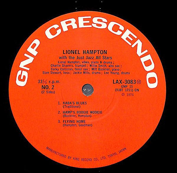 Lionel Hampton And The Just Jazz All Stars