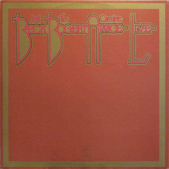 Beck Bogert & Appice Live