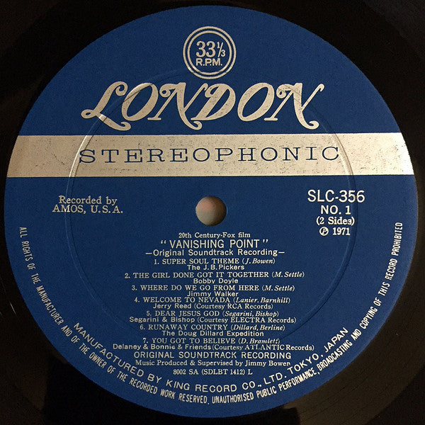バニシング・ポイント (サントラ盤) = Vanishing Point (Original Soundtrack Recording)