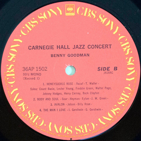 The Famous 1938 Carnegie Hall Jazz Concert