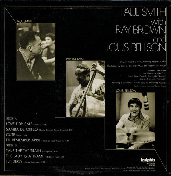 Paul Smith With Ray Brown And Louis Bellson