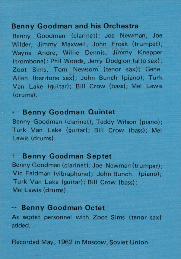 Benny Goodman Concert