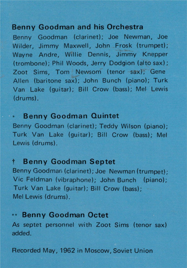 Benny Goodman Concert