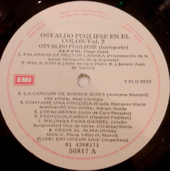 En El Teatro Colon De Buenos Aires Volumen 2