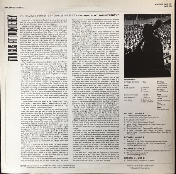 Mingus At Monterey