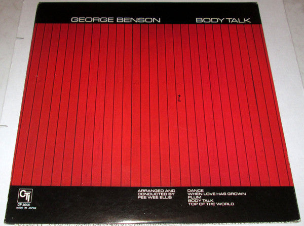 Release: Body Talk-Vinyl-Japan-1976-GP 3058-7405721