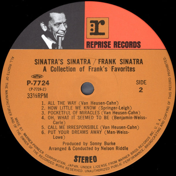 Sinatra's Sinatra (A Collection Of Frank's Favourites)