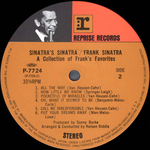 Sinatra's Sinatra (A Collection Of Frank's Favourites)