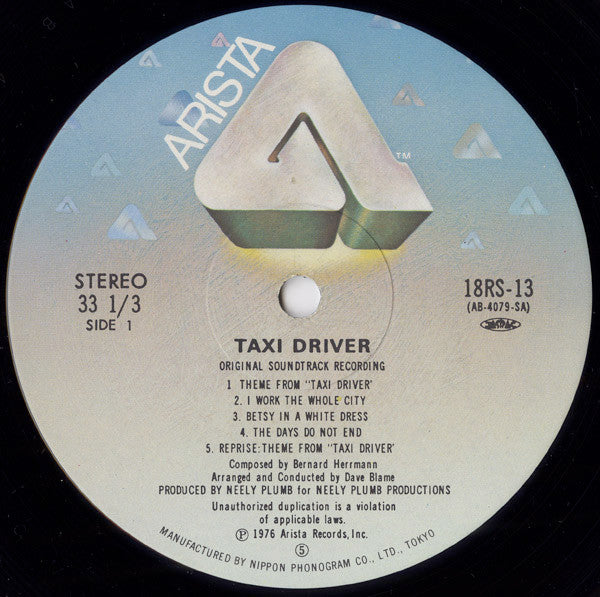Taxi Driver - Original Soundtrack Recording